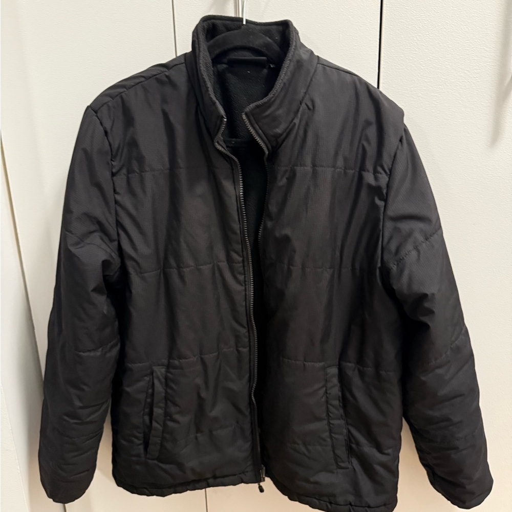 Swiss Tech Men's Black Puffer Jacket